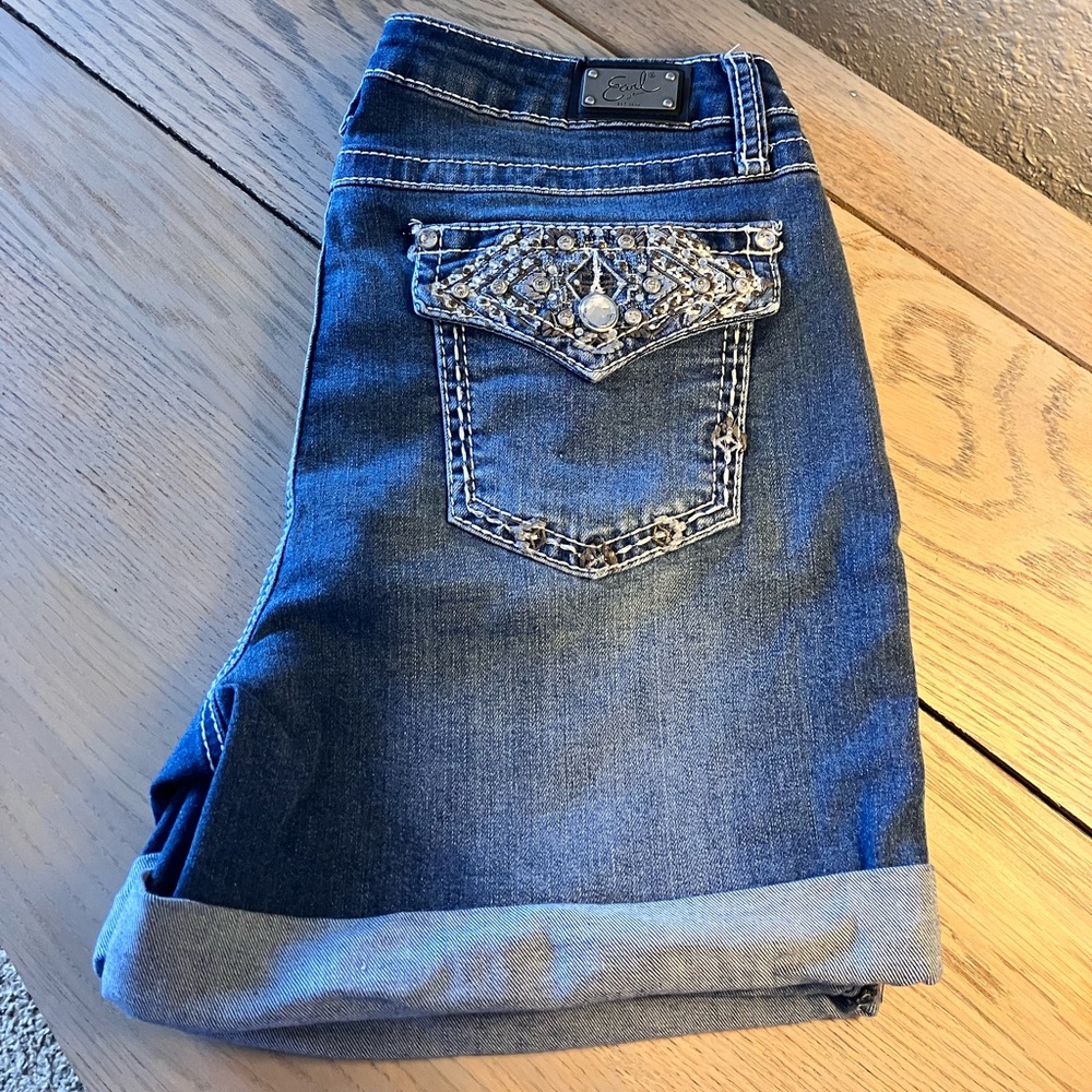 Embellished Jean shorts